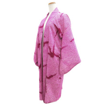 Load image into Gallery viewer, Haori Jacket Vintage(1920-1950) Magenta Shibori Orizuru Silk #11035A2