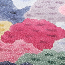 Load image into Gallery viewer, Haori Jacket Vintage(1950-1980) Red Yellow Blue Cloud Silk #10574B5