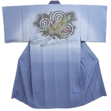 Load image into Gallery viewer, Men's Juban Light Blue Dragon Wave Synthetic #10875E4