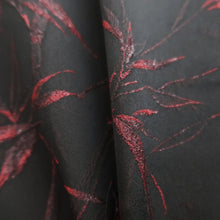 Load image into Gallery viewer, Haori Jacket Vintage(1950-1980) Black Botanical Silk #11065A4