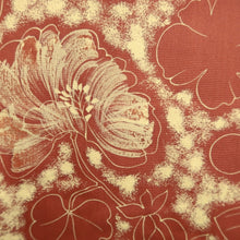 Load image into Gallery viewer, Haori Jacket Reddish Brown Floral pattern Silk #10734D3
