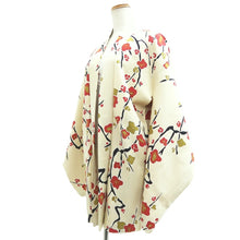 Load image into Gallery viewer, Haori Jacket Cream white Plum blossom Branch Silk #10796D5