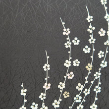 Load image into Gallery viewer, Haori Jacket Vintage(1950-1980) Black Flower Silk #10594C1