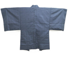 Load image into Gallery viewer, Men's Haori Vintage(1950-1980) Blue Black Kinkakuji Landscape Silk #10641C4