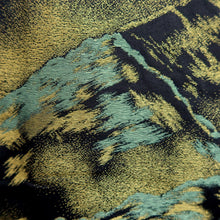 Load image into Gallery viewer, Haori Jacket Vintage(1950-1980) Black Gold Silver Mountain Silk #10083D1