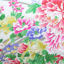 Load image into Gallery viewer, Haori Jacket Vintage(1950-1980) Apricot beige Plum blossom Branch Silk #10844E2