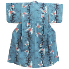 Load image into Gallery viewer, Yukata Vintage(1950-1980) Light Blue Butterfly Cotton #10477A5