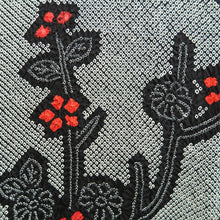 Load image into Gallery viewer, Haori Jacket Vintage(1950-1980) Black Shibori Plum blossom Branch Silk #9840B1