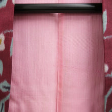 Load image into Gallery viewer, Haori Jacket Vintage(1920-1950) Wine red Meisen Botanical Silk #11004F5