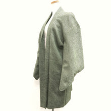 Load image into Gallery viewer, Haori Jacket Vintage(1950-1980) Moss green Full Shibori Silk #10234E2