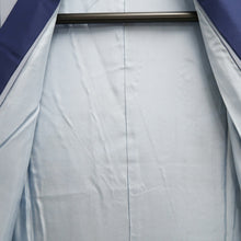 Load image into Gallery viewer, Men's Juban Blueish Gray Landscape Silk #10450A4