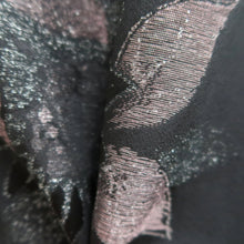 Load image into Gallery viewer, Haori Jacket Vintage(1950-1980) Black Flower Silk #10053C5