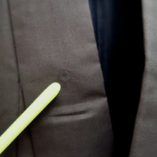 Load image into Gallery viewer, Men's Kimono Vintage(1950-1980) Dark Brown Montsuki Silk #10466A5