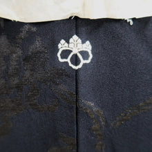 Load image into Gallery viewer, Haori Jacket Vintage(1950-1980) Black Peony Silk #10934F1