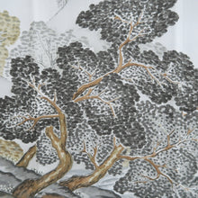 Load image into Gallery viewer, Men's Juban Blueish Gray Landscape Silk #10664C5