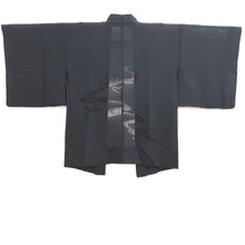 Load image into Gallery viewer, Haori Jacket Vintage(1950-1980) Black Sheer Chrysanthemum Ryusui Silk #10906E5