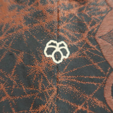 Load image into Gallery viewer, Haori Jacket Vintage(1950-1980) Black Brown Flower Silk #9731A1