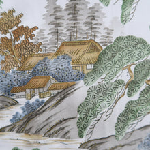 Load image into Gallery viewer, Men's Juban Blueish Gray Landscape Silk #10450A4