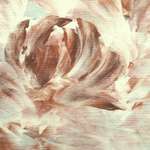 Load image into Gallery viewer, Haori Jacket Vintage(1950-1980) Cream white Reddish Brown Flower Silk #10585C1