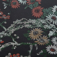 Load image into Gallery viewer, Haori Jacket Vintage(1950-1980) Black Plum blossom Branch Silk #10008C3