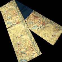 Load image into Gallery viewer, Fukuro Obi Gold Bird Silk BB331V9