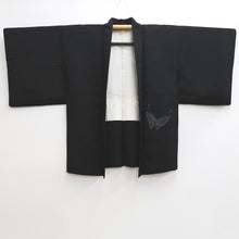 Load image into Gallery viewer, Haori Jacket Vintage(1950-1980) Black Butterfly Silk #9621H5