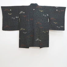 Load image into Gallery viewer, Haori Jacket Vintage(1950-1980) Black Chrysanthemum Silk #10084D1