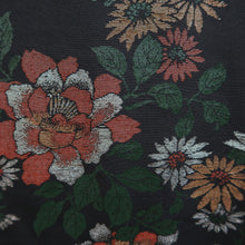 Load image into Gallery viewer, Haori Jacket Vintage(1950-1980) Black Plum blossom Branch Silk #10008C3