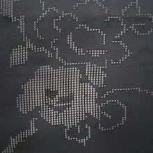 Load image into Gallery viewer, Haori Jacket Vintage(1950-1980) Black See-Through Peony Branch Silk #10219E2
