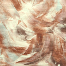 Load image into Gallery viewer, Haori Jacket Vintage(1950-1980) Cream white Reddish Brown Flower Silk #10585C1