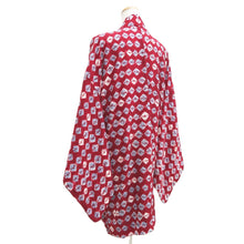 Load image into Gallery viewer, Haori Jacket Vintage(1920-1950) Red Shibori Silk #11055A3