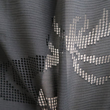 Load image into Gallery viewer, Haori Jacket Vintage(1950-1980) Black Sheer Chrysanthemum Ryusui Silk #10906E5