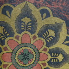 Load image into Gallery viewer, Haori Jacket Vintage(1950-1980) Black Brown Flower Silk #9731A1