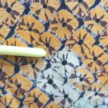 Load image into Gallery viewer, Haori Jacket Vintage(1920-1950) Green Yellow Orange Shibori Silk #10624C3