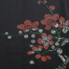Load image into Gallery viewer, Haori Jacket Vintage(1950-1980) Black Plum blossom Branch Silk #10008C3