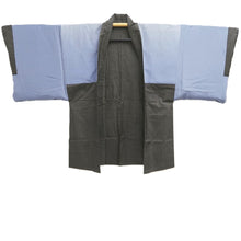 Load image into Gallery viewer, Men's Haori Vintage(1950-1980) Blackish Brown Shunga Silk #10285E4