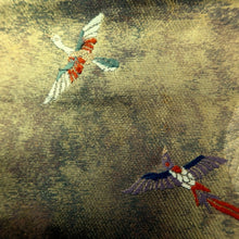Load image into Gallery viewer, Fukuro Obi Gold Bird Silk BB331V9