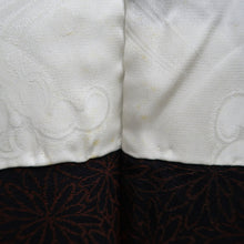 Load image into Gallery viewer, Haori Jacket Vintage(1950-1980) Black Gold Silver Chrysanthemum Silk #10054C5