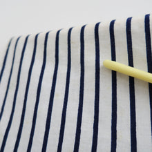 Load image into Gallery viewer, Yukata Vintage(1950-1980) White Navy Curling Wave Cotton #10487B1