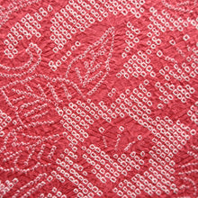 Load image into Gallery viewer, Haori Jacket Vintage(1950-1980) Red Shibori Flower Silk #10595C1