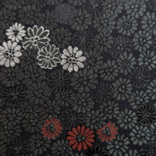 Load image into Gallery viewer, Haori Jacket Vintage(1950-1980) Black Chrysanthemum Silk #10084D1