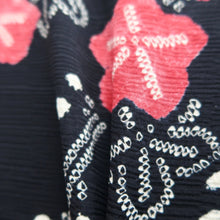 Load image into Gallery viewer, Haori Jacket Vintage(1950-1980) Black Shibori Shidare Ume Silk #9994C2