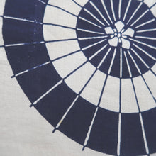 Load image into Gallery viewer, Yukata Vintage(1950-1980) Navy White Bangasa Cotton #11100B1