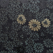 Load image into Gallery viewer, Haori Jacket Vintage(1950-1980) Black Chrysanthemum Silk #10084D1