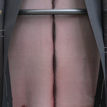 Load image into Gallery viewer, Haori Jacket Vintage(1950-1980) Black Wine red Sheer Peony Silk #10897E5