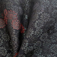 Load image into Gallery viewer, Haori Jacket Vintage(1950-1980) Black Chrysanthemum Silk #10084D1