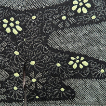 Load image into Gallery viewer, Haori Jacket Vintage(1950-1980) Black Shibori Ryusui Flower Silk #10024C4