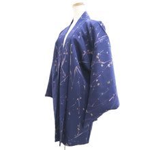 Load image into Gallery viewer, Haori Jacket Vintage(1950-1980) Blue Branch Silk #10576B5