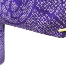 Load image into Gallery viewer, Haori Jacket Vintage(1920-1950) Blueish Purple Shibori Genjiguruma Silk #11036A2