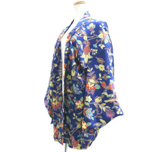 Load image into Gallery viewer, Haori Jacket Blue Bird Silk #10726D2